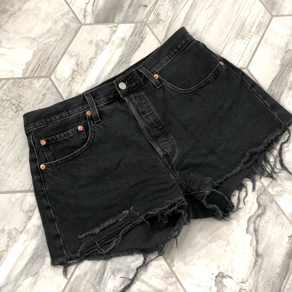 LEVI’S Black 501 Jean Shorts
